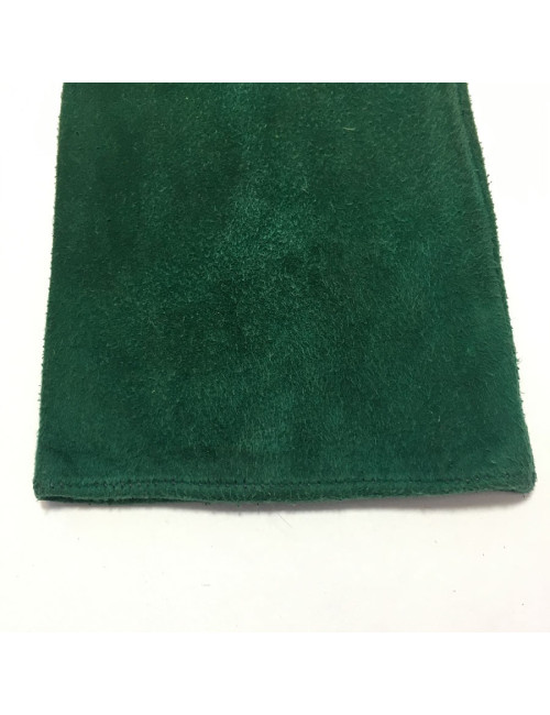 CHRISTIAN DIOR green suede gloves