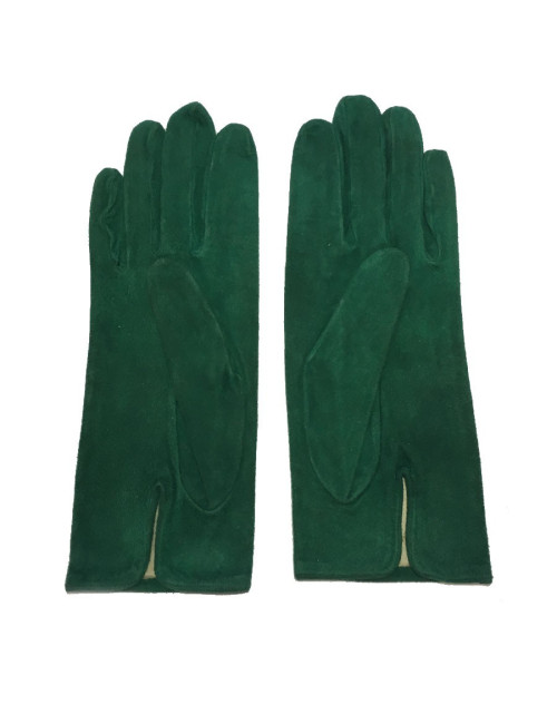 Gants CHRISTIAN DIOR suede verte
