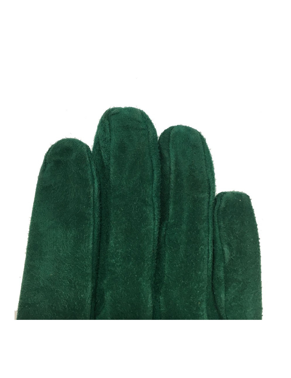 CHRISTIAN DIOR green suede gloves