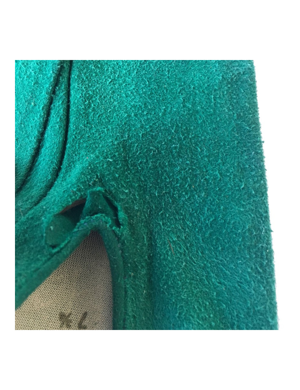 Gants CHRISTIAN DIOR suede verte