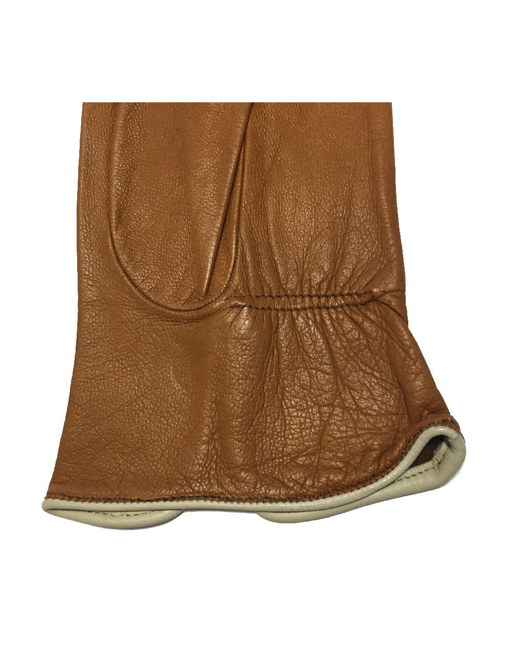 HERMÈS gloves in caramel leather size 7,5