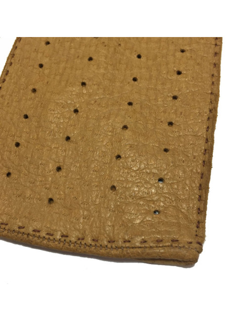 CHRISTIAN DIOR gloves in dark beige peccary leather size 8EU