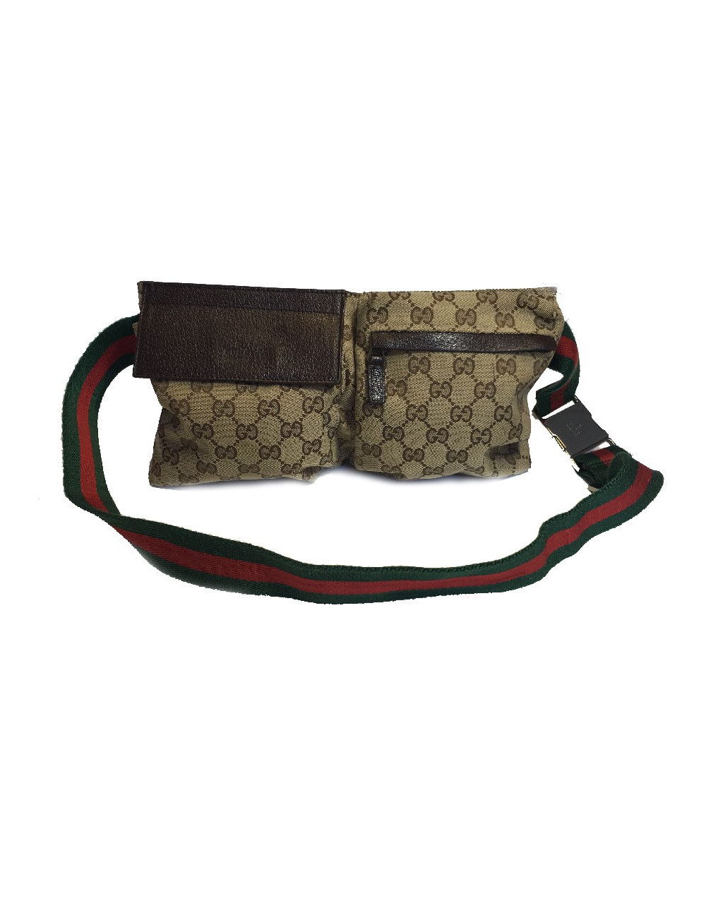Ceinture banane GUCCI Tissu et cuir