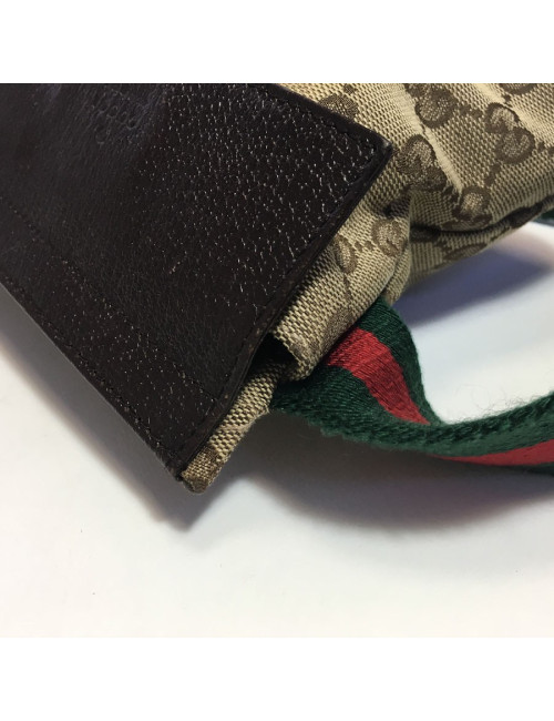 Ceinture banane GUCCI Tissu et cuir