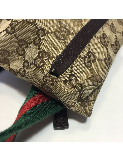 Ceinture banane GUCCI Tissu et cuir
