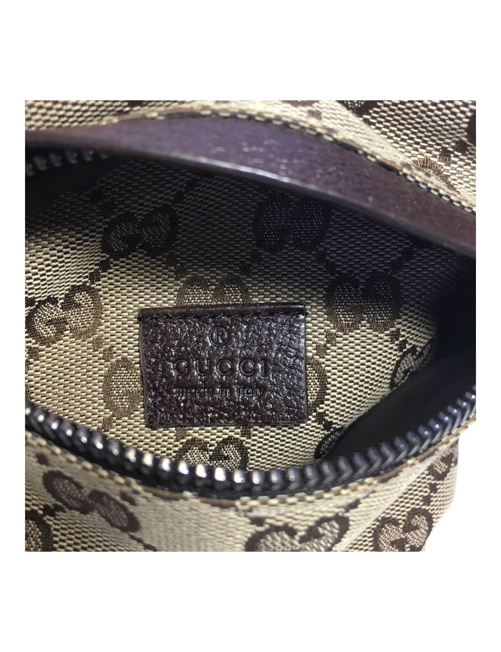 Ceinture banane GUCCI Tissu et cuir