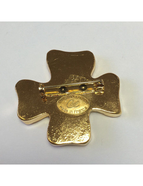 Christian Lacroix cross brooch