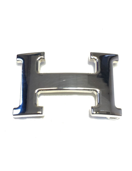 Boucle H HERMÈS 32 en métal palladié