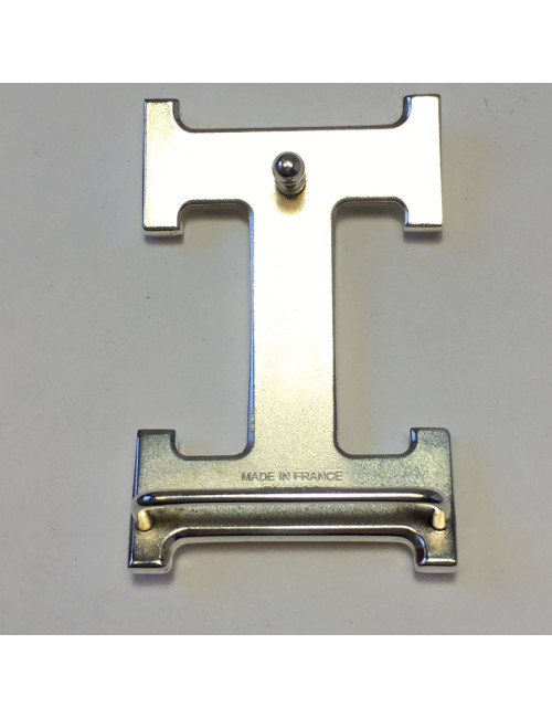 Boucle H HERMÈS métal palladié