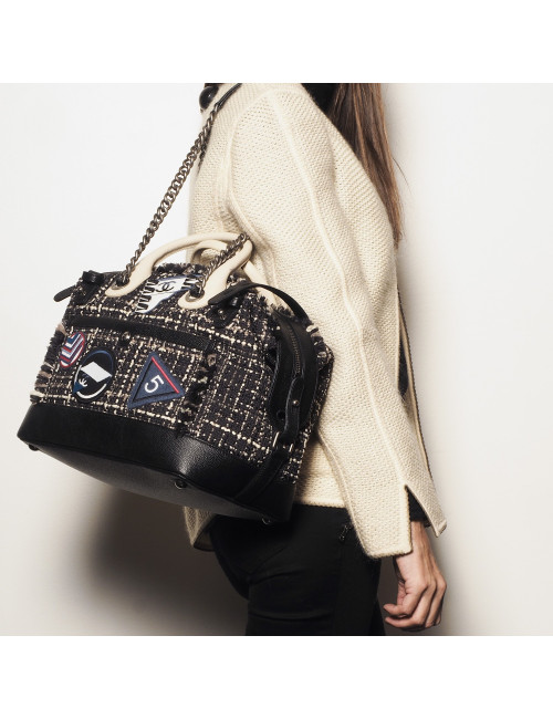 Sac CHANEL en tweed customisé 