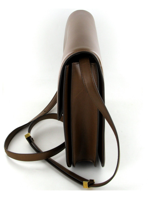 Sac CELINE "Classique Box" en cuir gold