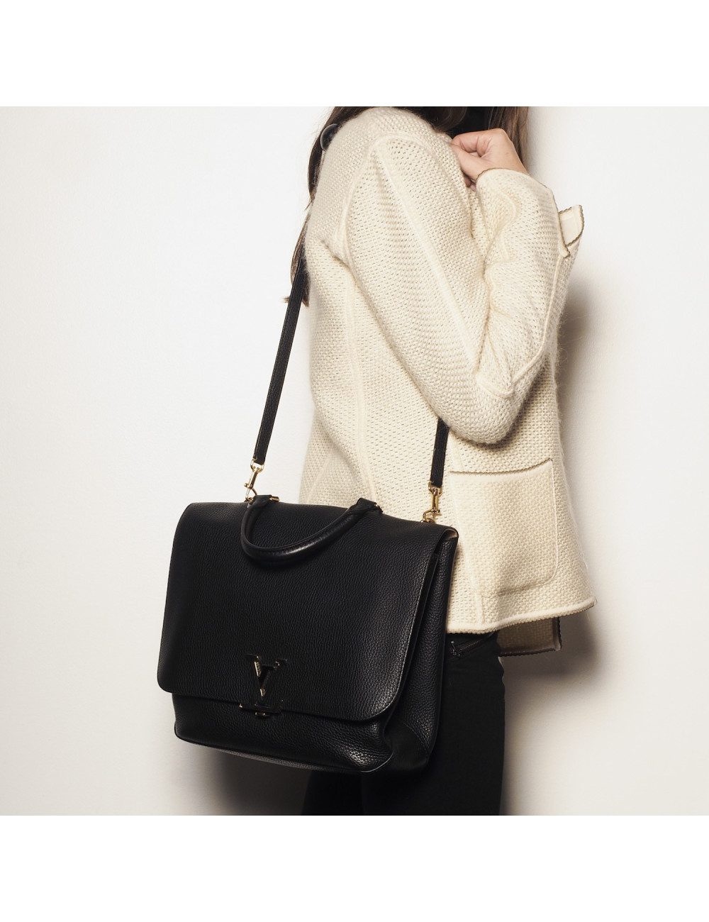 Sac LOUIS VUITTON cuir noir