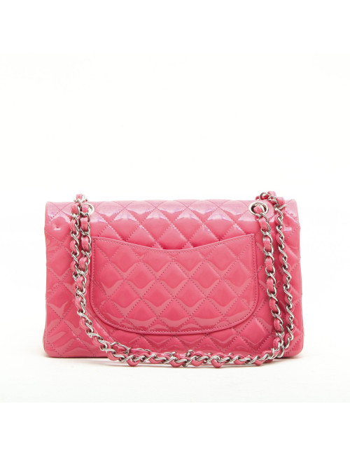 Sac Timeless CHANEL cuir verni rose