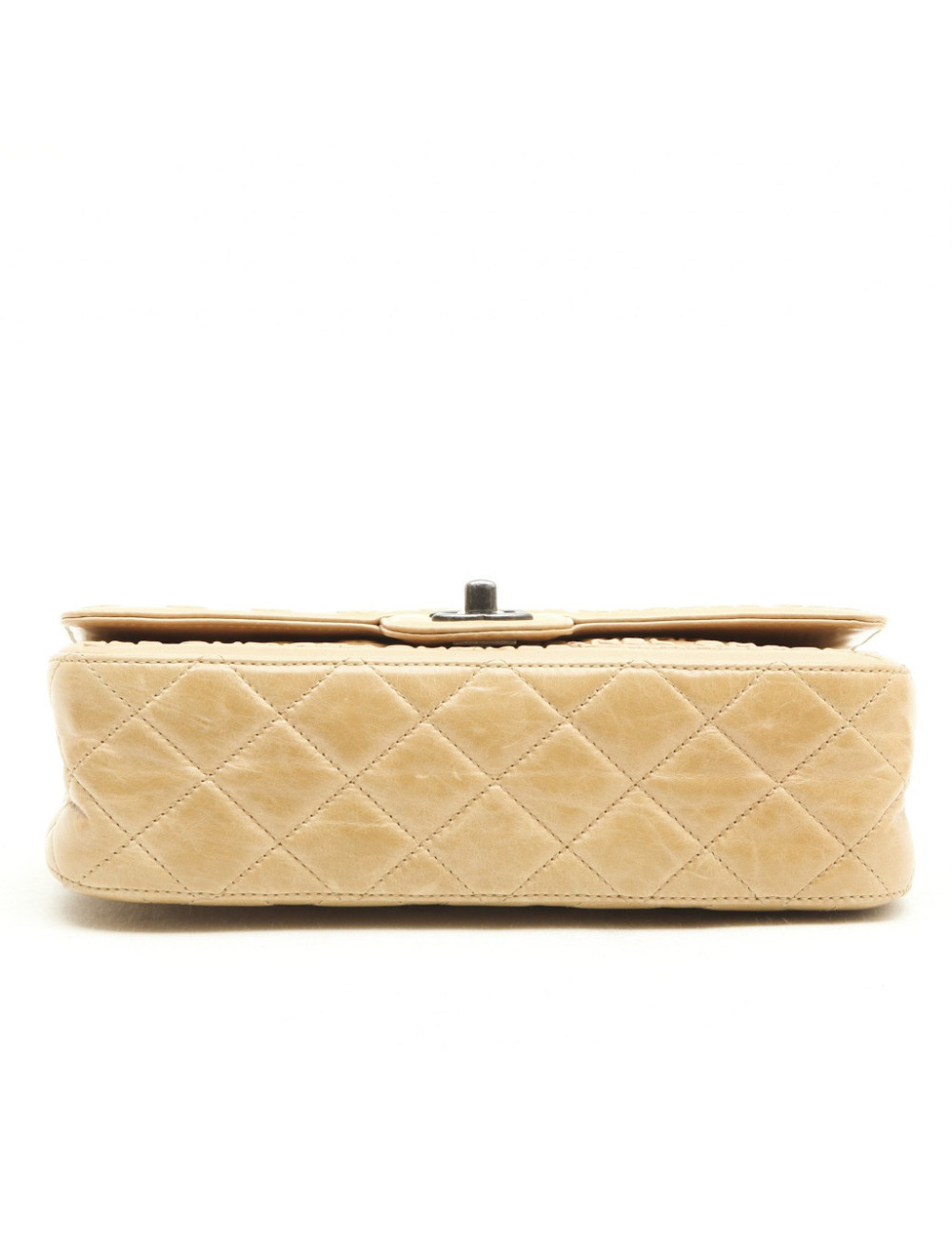 CHANEL timeless bag in beige embossed CC CHANEL lambskin leather