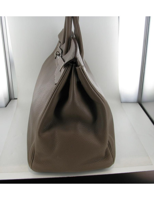 BIRKIN 40 HERMES étoupe taurillon clémence