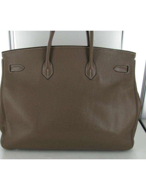BIRKIN 40 HERMES étoupe taurillon clémence