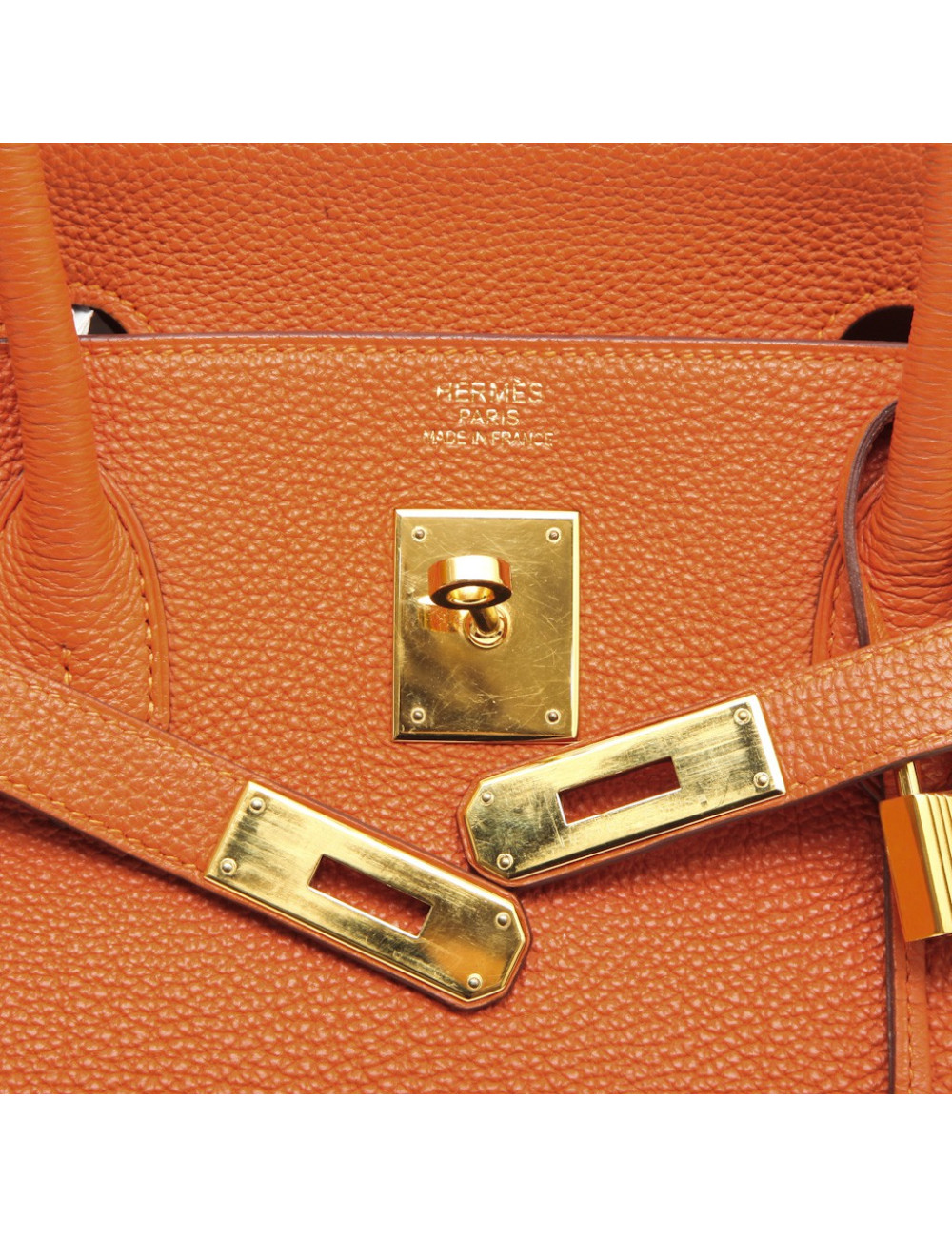 Birkin 40 HERMES  cuir togo orange