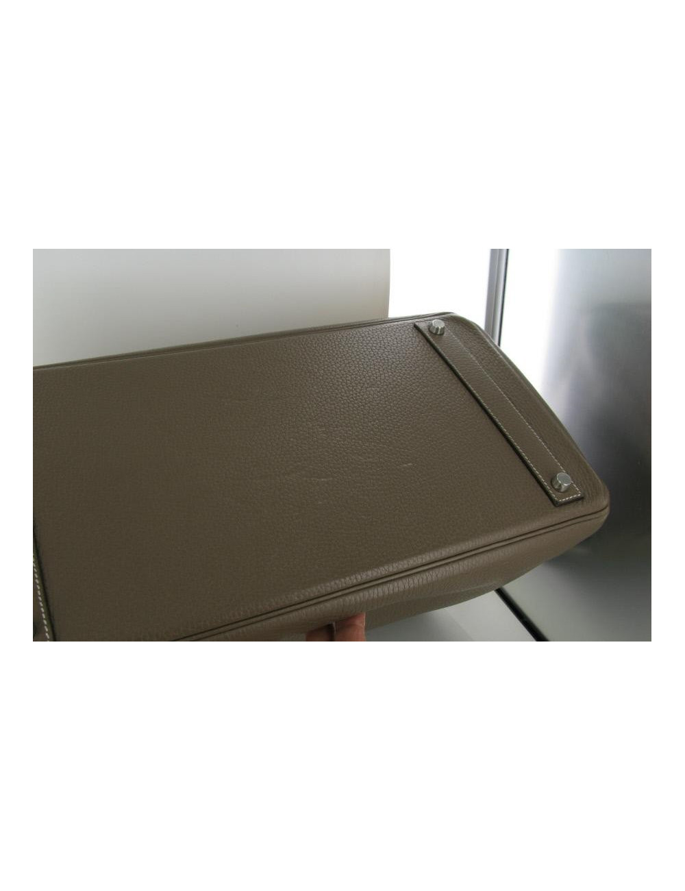 BIRKIN 40 HERMES étoupe taurillon clémence