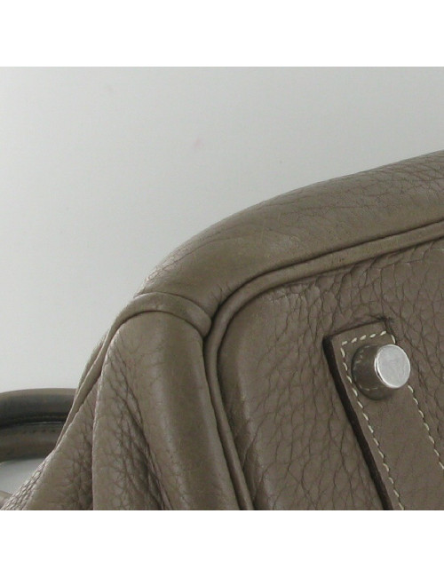 BIRKIN 40 HERMES étoupe taurillon clémence