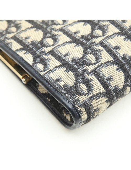 Pochette DIOR monogram bleu Vintage