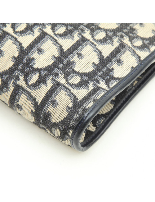 Pochette DIOR monogram bleu Vintage