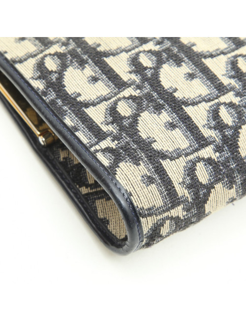 Pochette DIOR monogram bleu Vintage