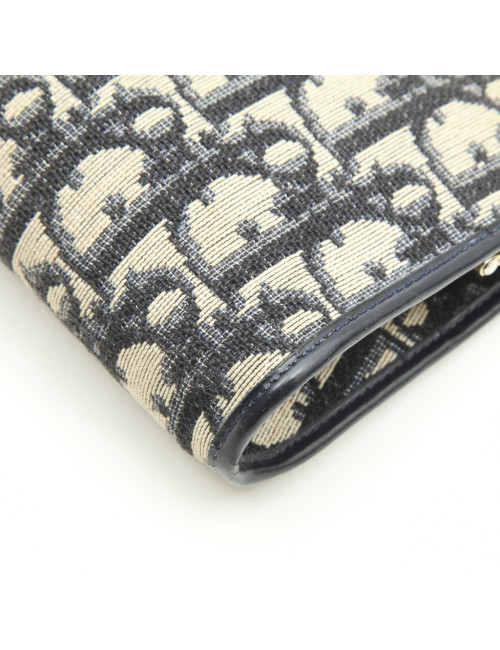 Pochette DIOR monogram bleu Vintage