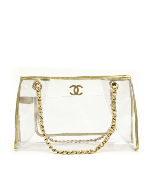 CHANEL vintage transparent bag