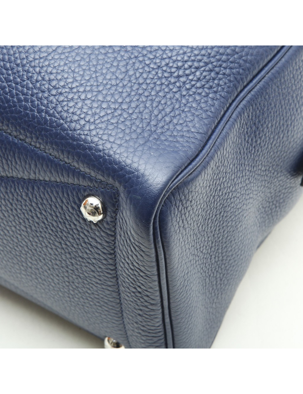 Sac Victoria HERMES Taurillon clémence bleu