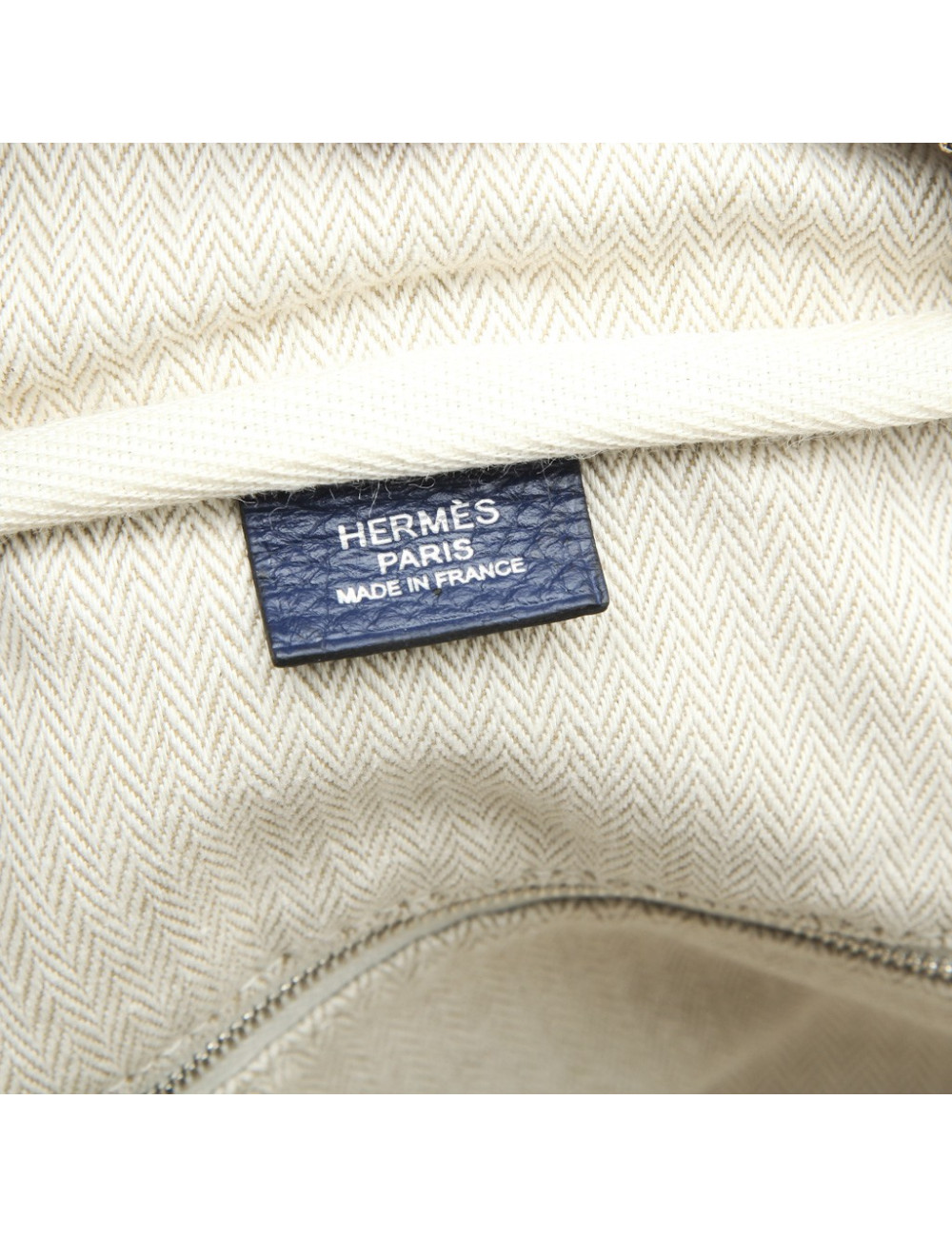 Sac Victoria HERMES Taurillon clémence bleu