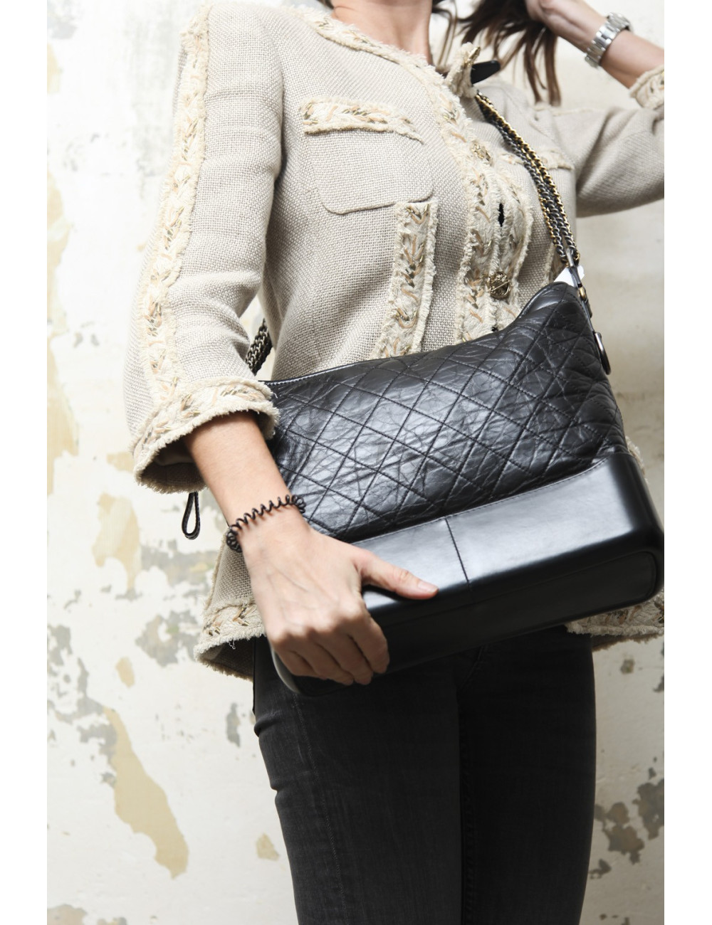 Sac Gabrielle Hobo CHANEL bleu 