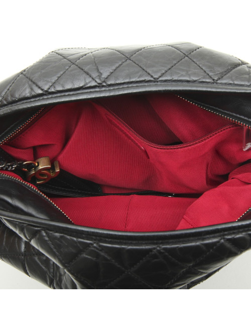 CHANEL bag 'Gabrielle Hobo' in aged black quilted leather