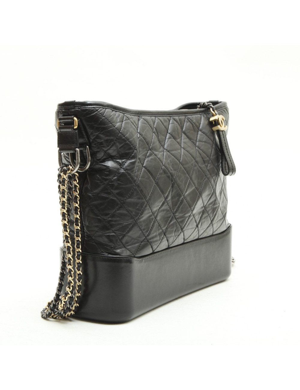 CHANEL bag 'Gabrielle Hobo' in aged black quilted leather