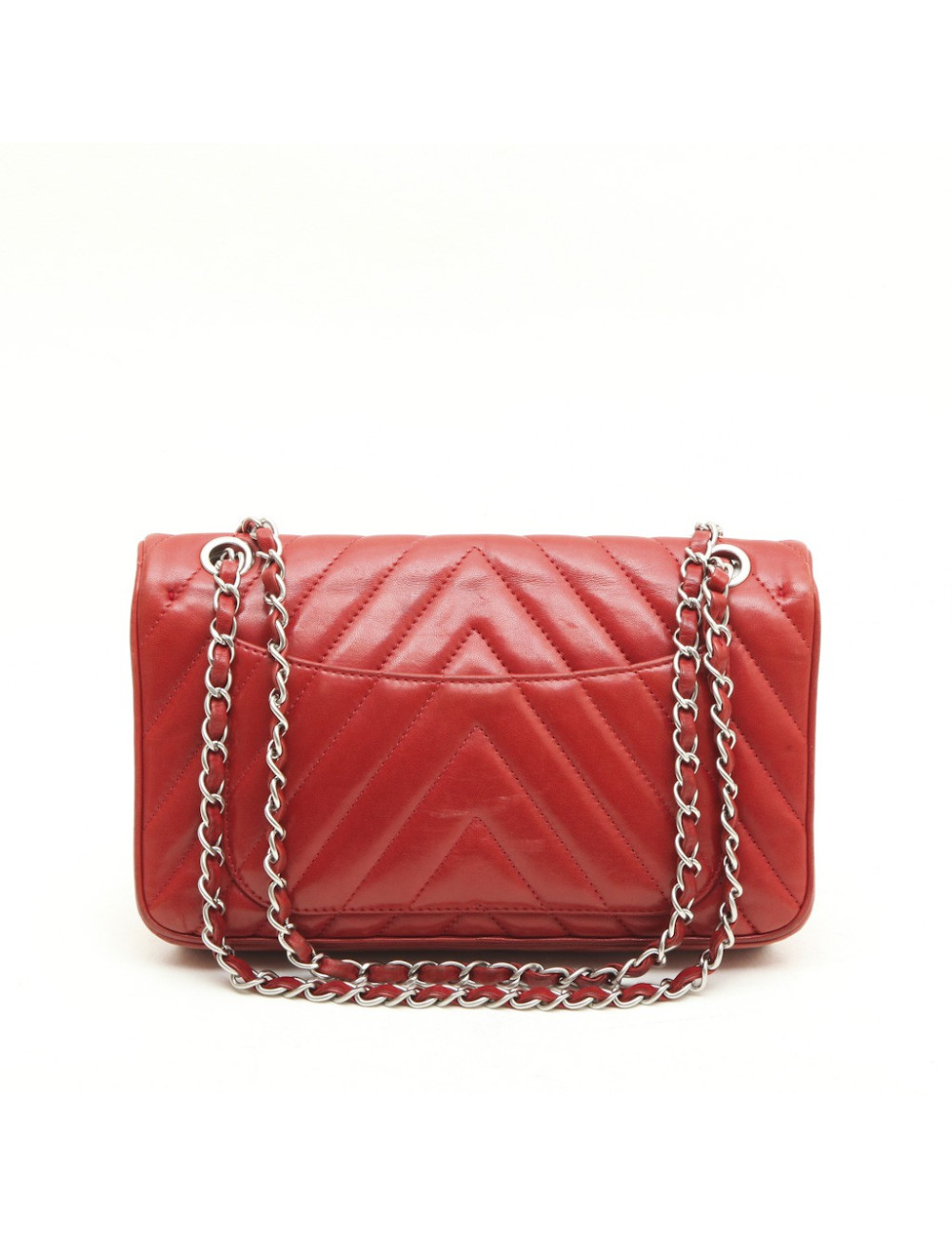 Sac 'Lion' Paris-Venise CHANEL cuir d'agneau rouge