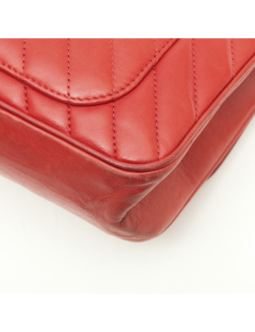 Sac 'Lion' Paris-Venise CHANEL cuir d'agneau rouge