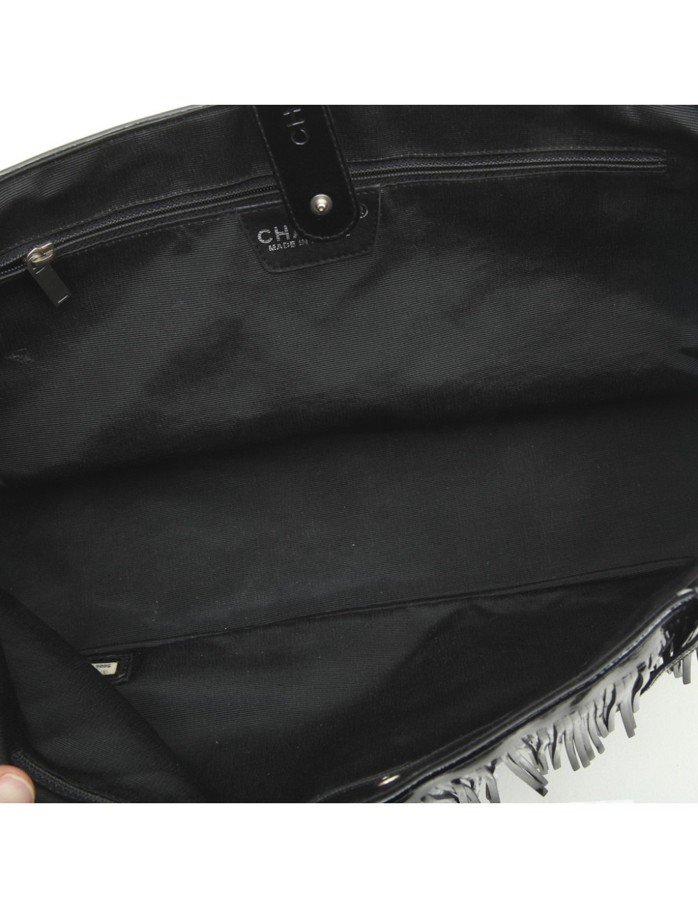 Sac CHANEL à franges toile matelassée