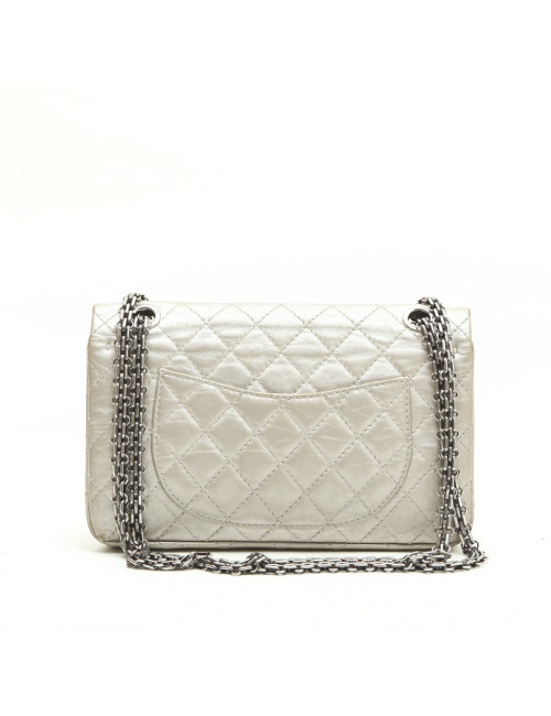 Sac CHANEL Timeless cuir vieilli argent