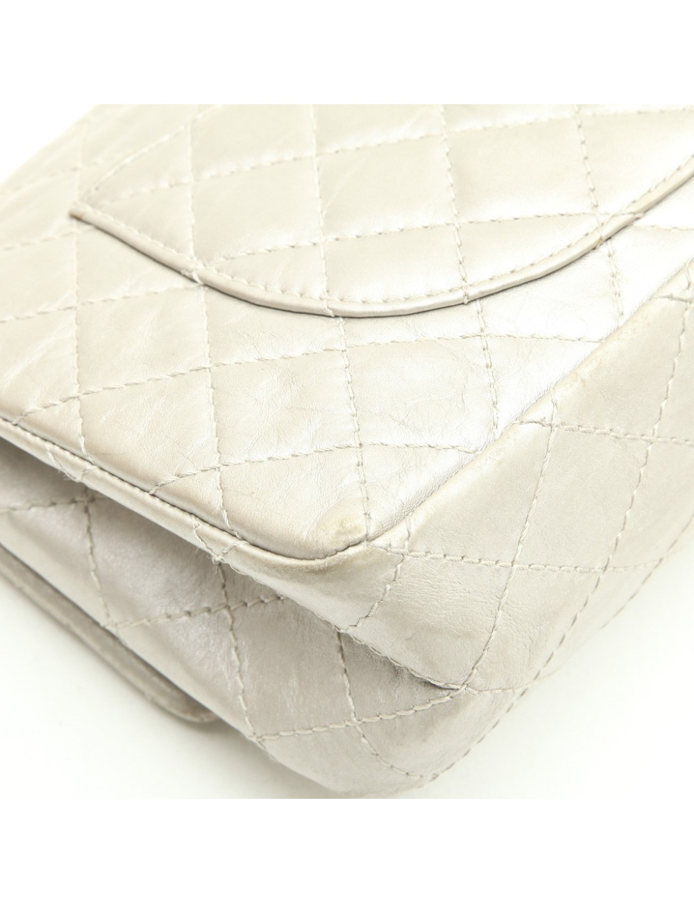 Sac CHANEL Timeless cuir vieilli argent