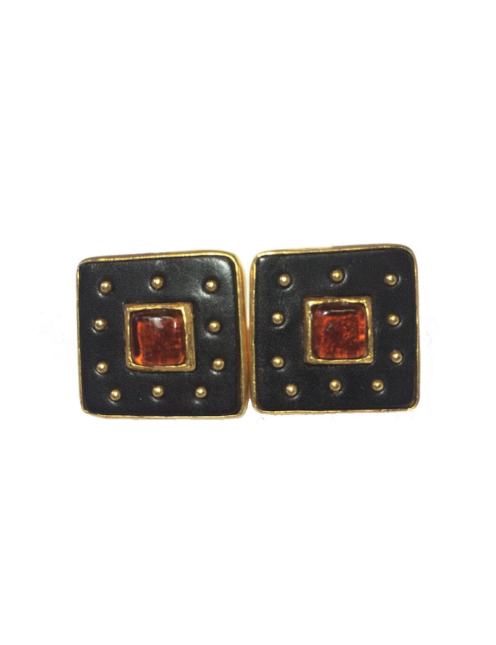 Boucles d'oreilles Clips CHRISTIAN LACROIX en métal doré 