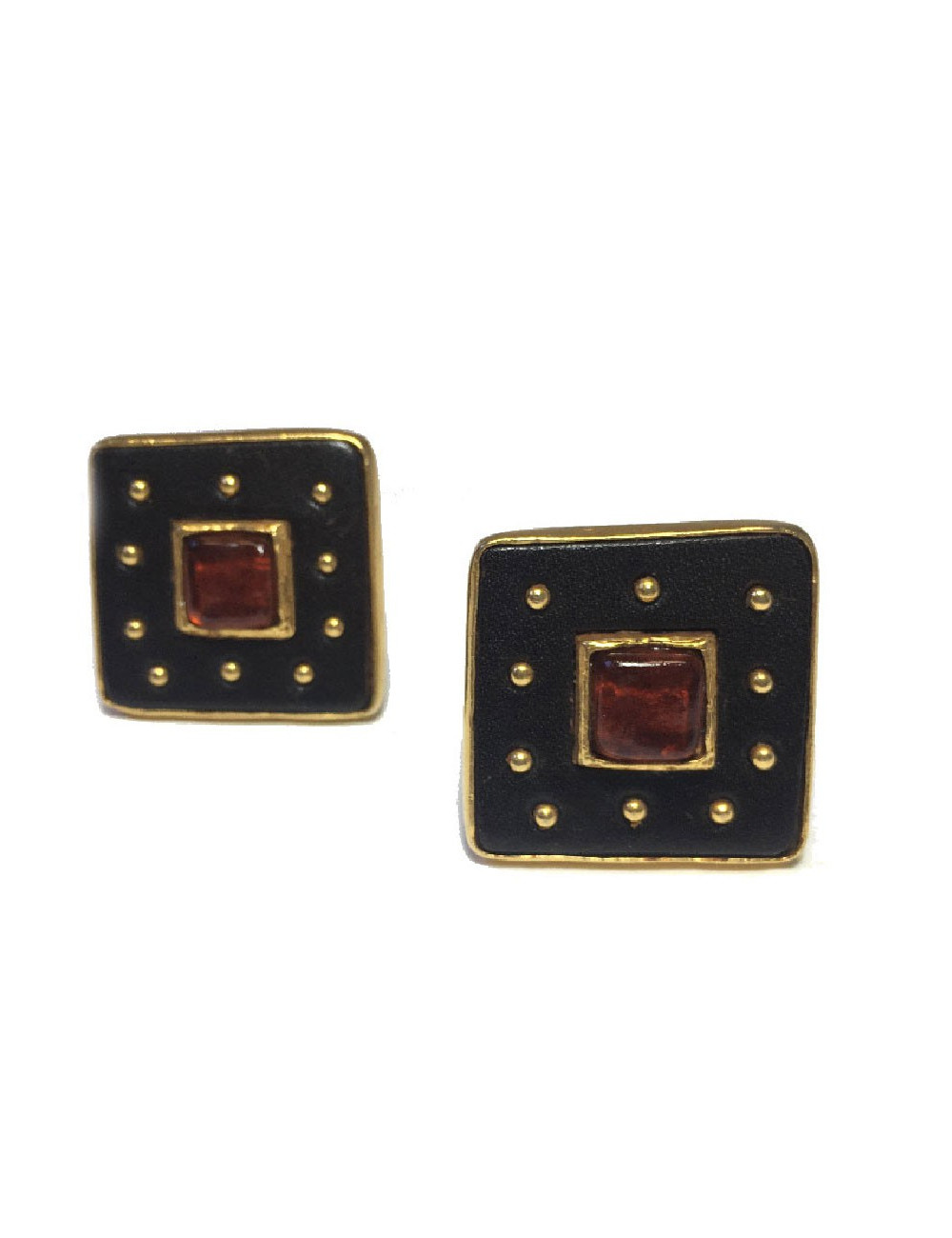 Boucles d'oreilles Clips CHRISTIAN LACROIX en métal doré 