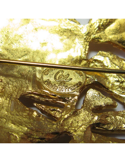 Broche CHRISTIAN LACROIX en métal doré