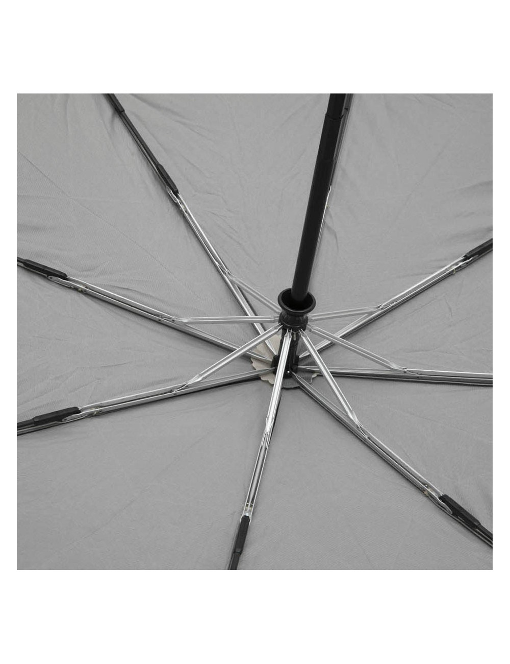  CHANEL umbrella with CC logo in beige and black fabric