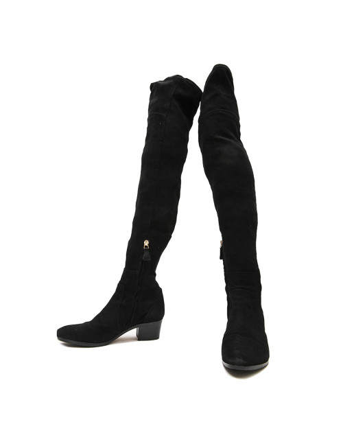 Bottes cuisardes CHANEL T 38.5 noires