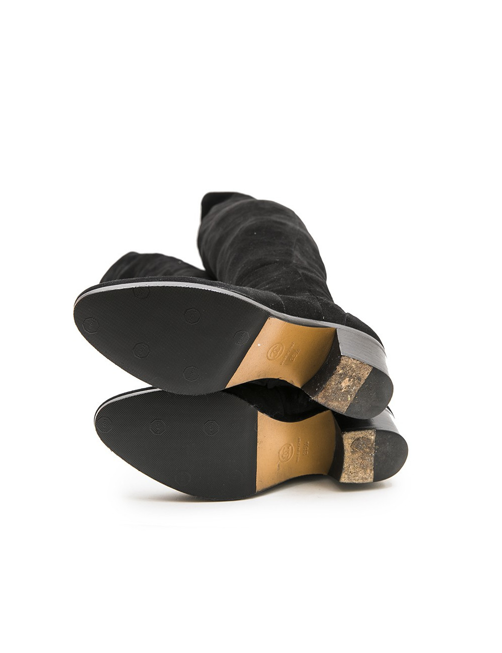 Bottes cuisardes CHANEL T 38.5 noires