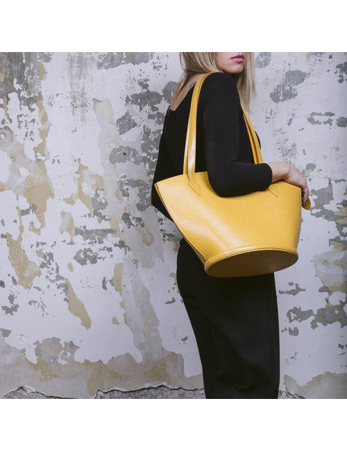 LOUIS VUITTON vintage bag in yellow épi leather