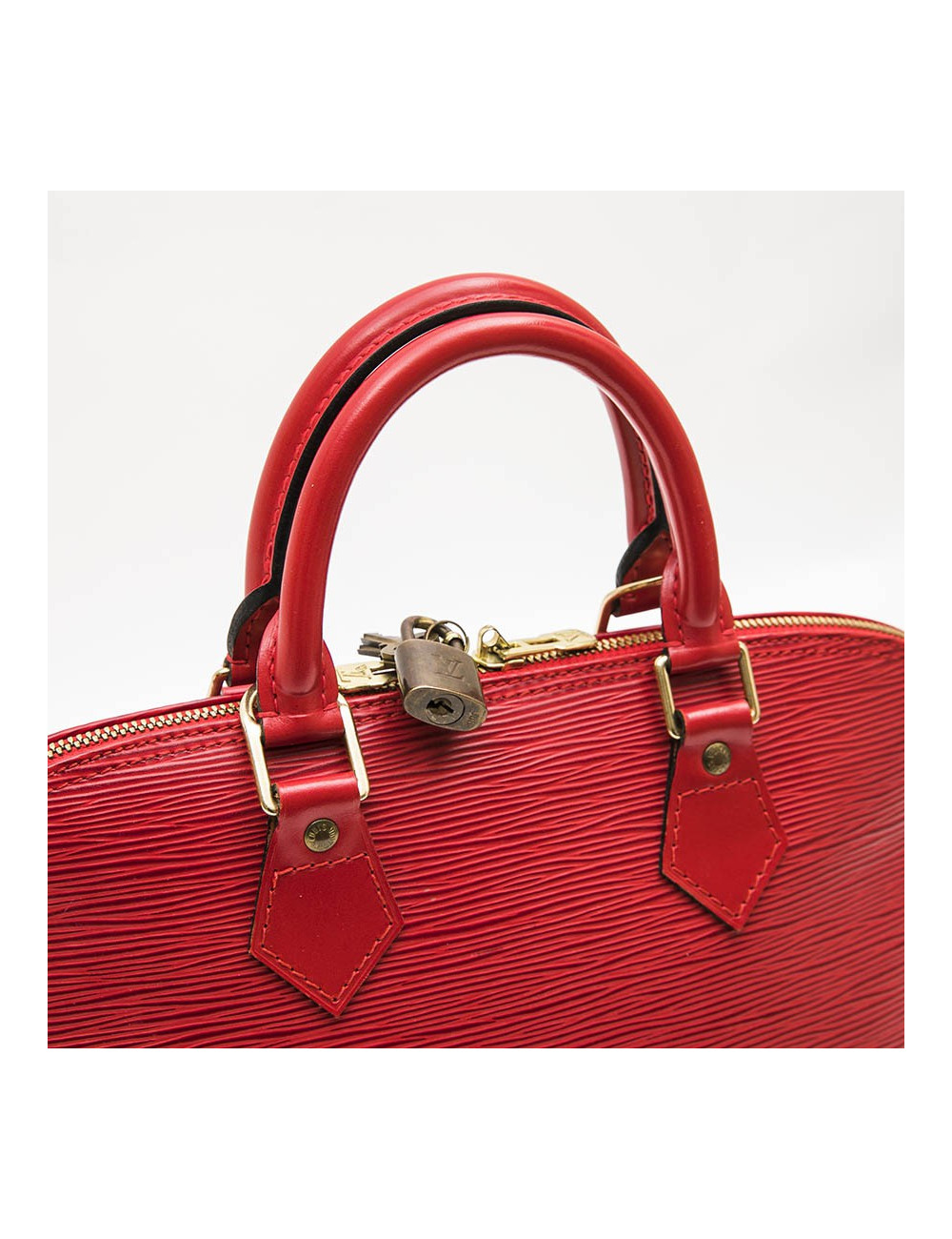 Sac Alma LOUIS VUITTON MM cuir épi rouge