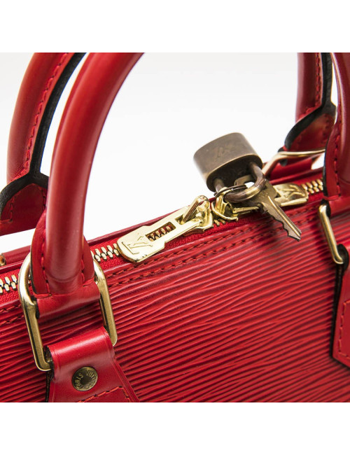 Sac Alma LOUIS VUITTON MM cuir épi rouge