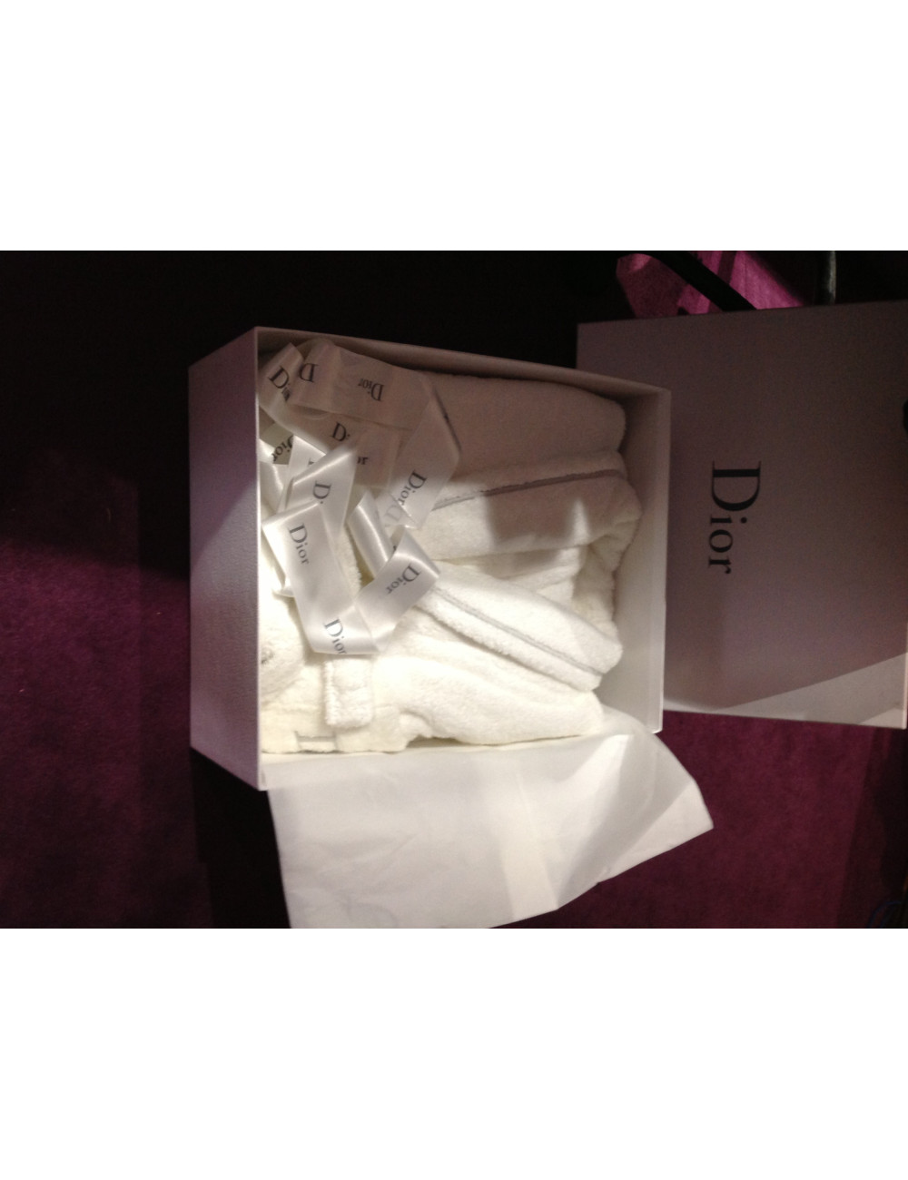 Sortie de bain CHRISTIAN DIOR blanche