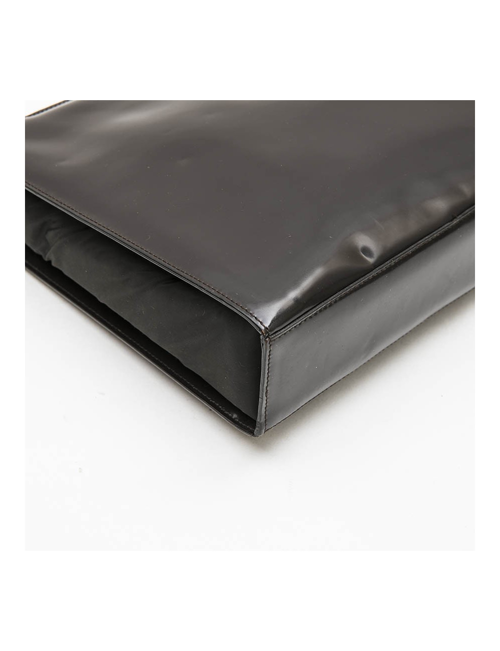 Sac CHRISTIAN DIOR cuir verni marron