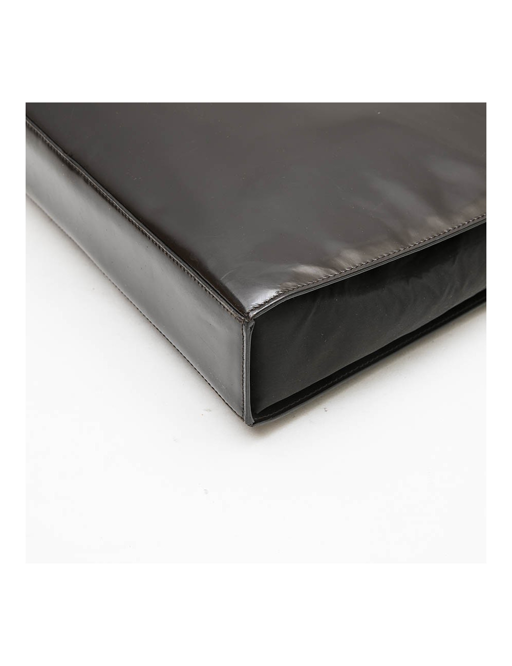 Sac CHRISTIAN DIOR cuir verni marron